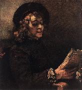 REMBRANDT Harmenszoon van Rijn Titus Reading du Spain oil painting reproduction